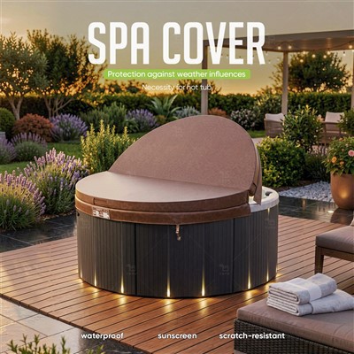 Husă spa rotundă maro